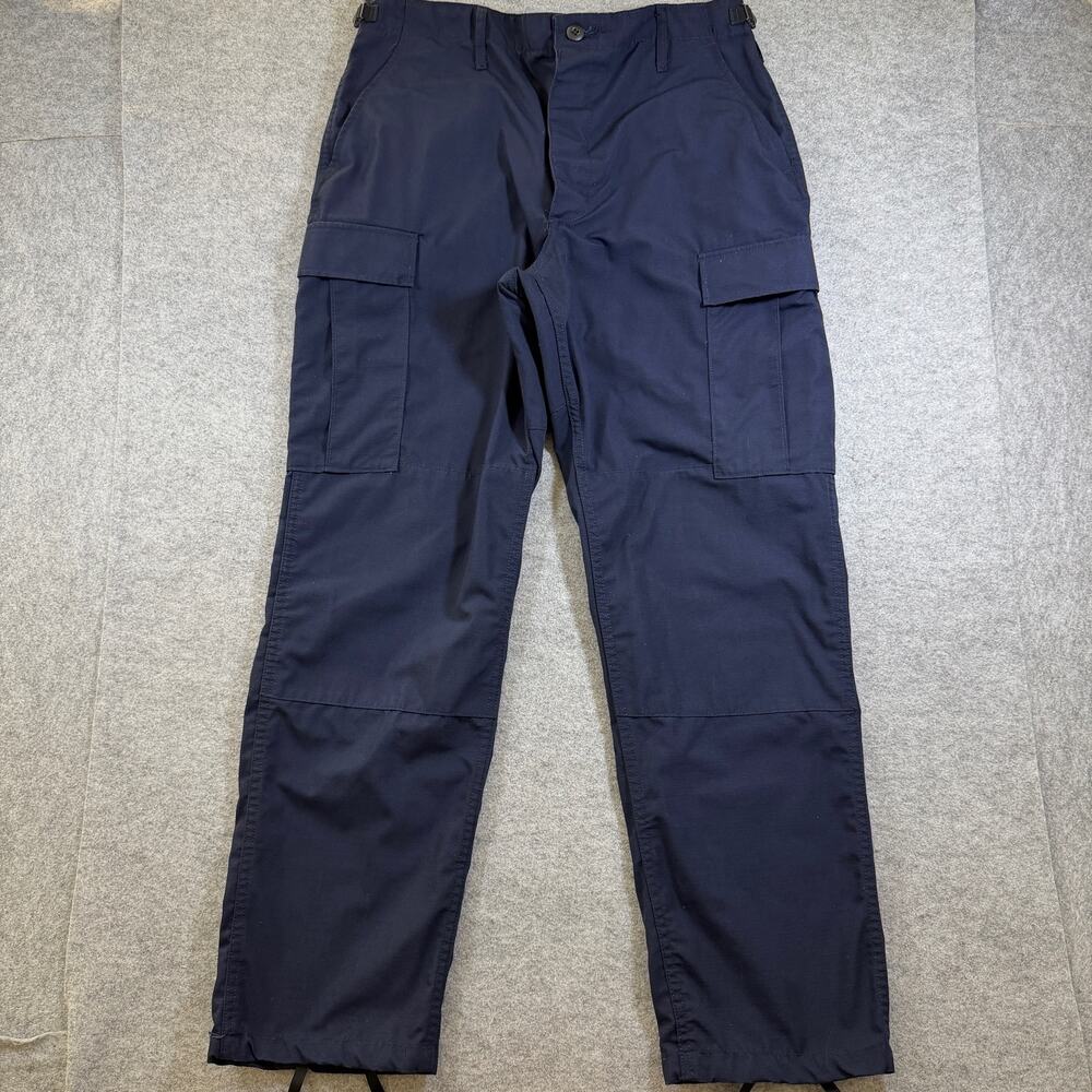 Propper Cargo Pants Mens L 34x32 Navy Ripstop Tactical Utility Adjustable Waist